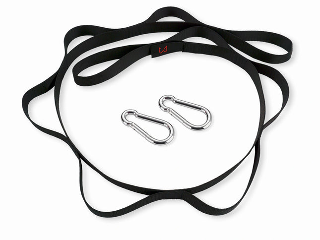 Rope for dip belt with 2 carabiners