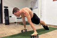 Exercising on Xtenia parallettes