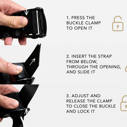 workout rings buckle adjustment guide