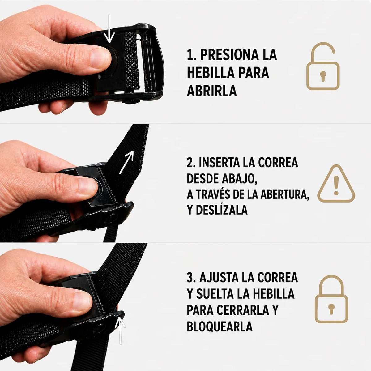  anillas ajuste hebilla guia