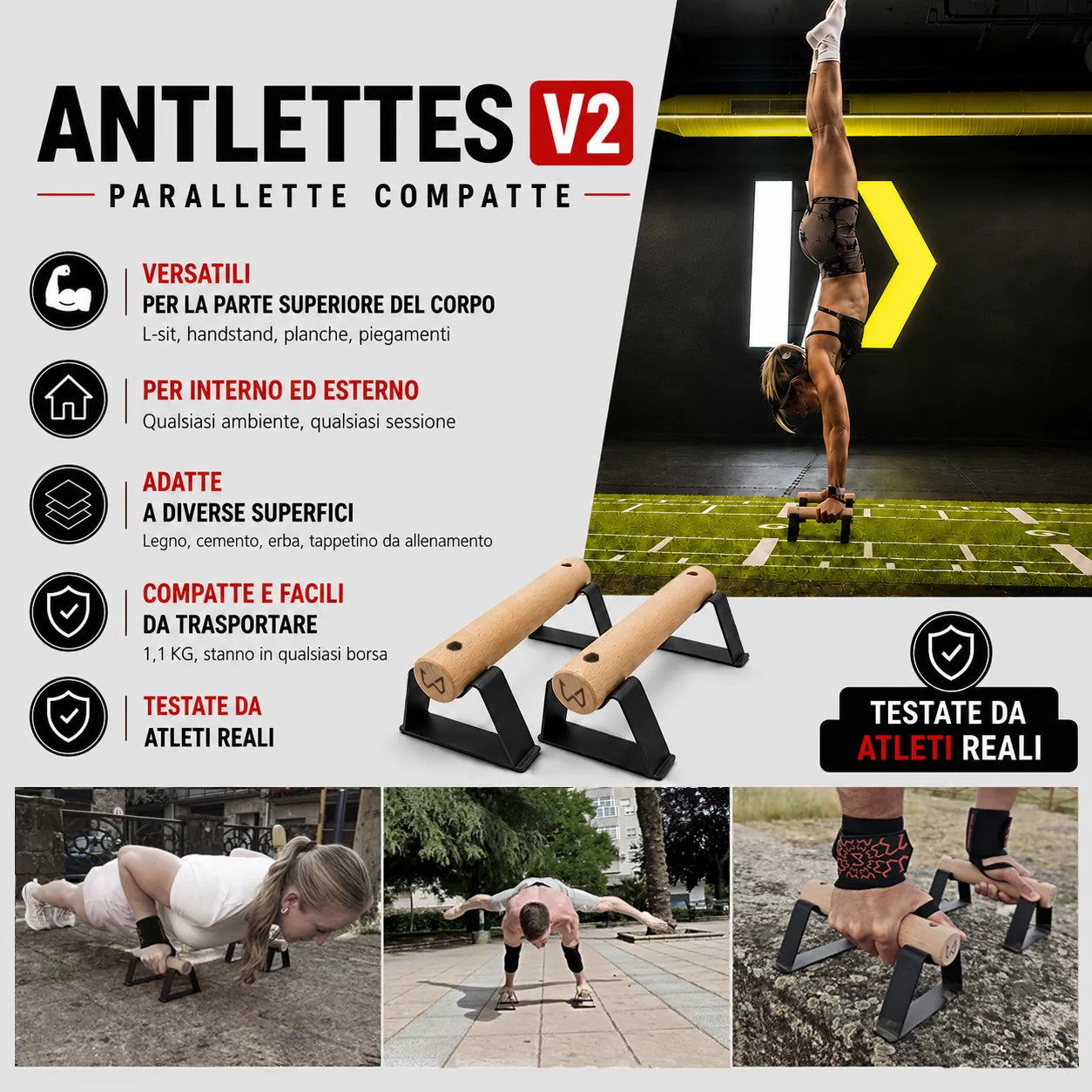antlettes v2 compact parallettes italian training