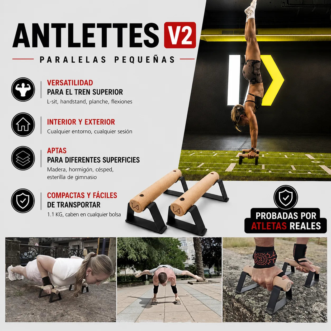 antlettes v2 paralelas pequenas beneficios
