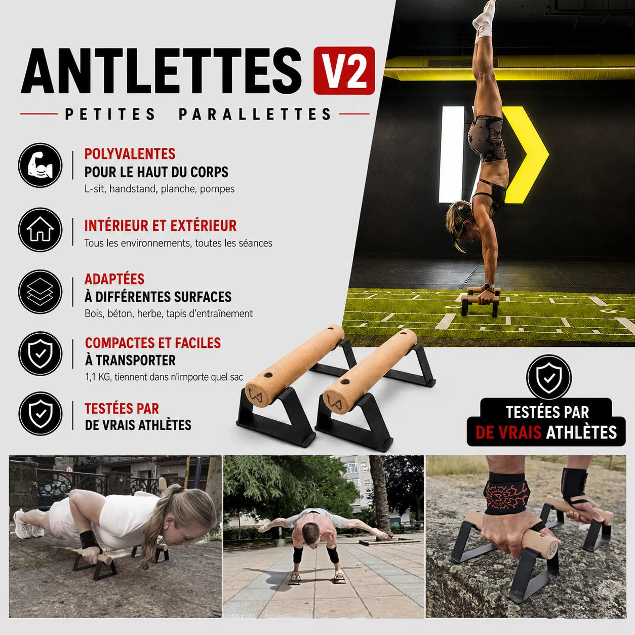 antlettes v2 petites parallettes entrainement