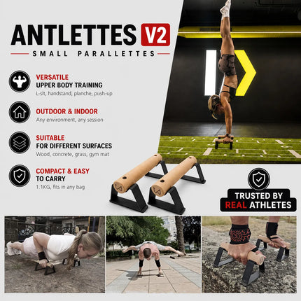 antlettes v2 small parallettes benefits training