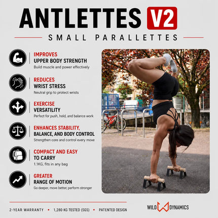 antlettes v2 small parallettes features