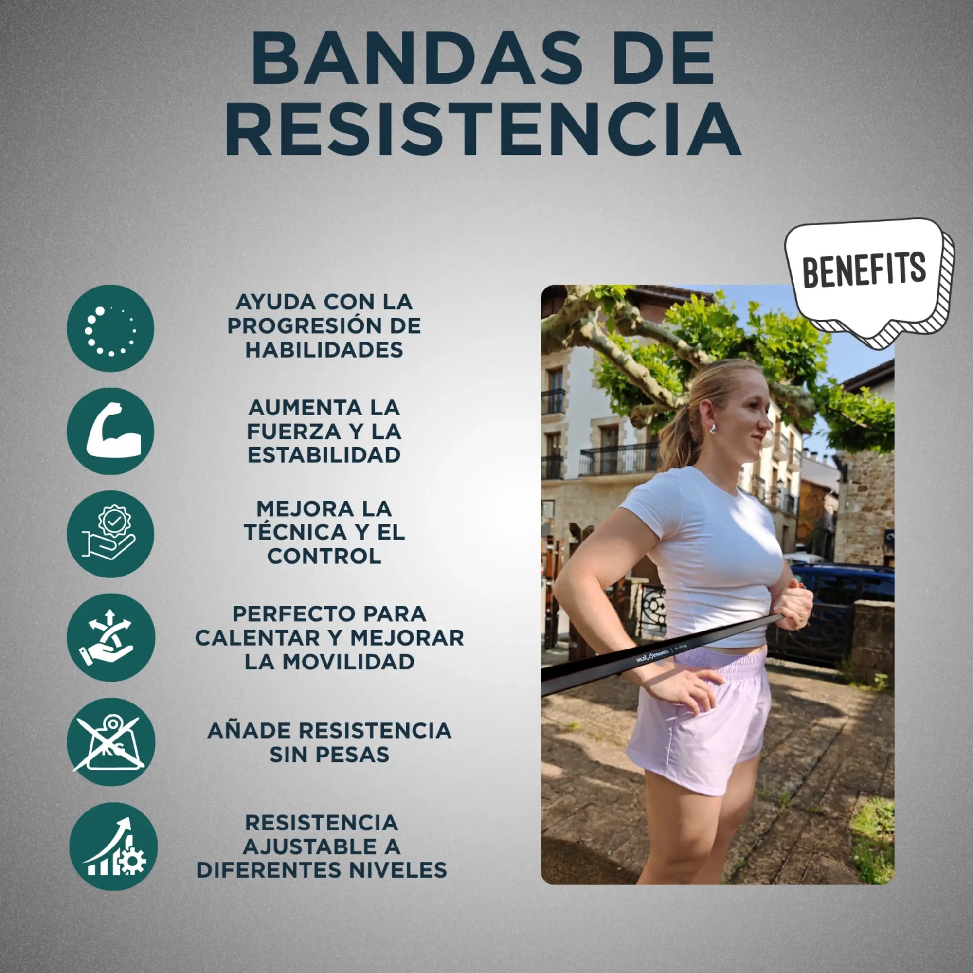 bandas resistencia beneficios fuerza movilidad