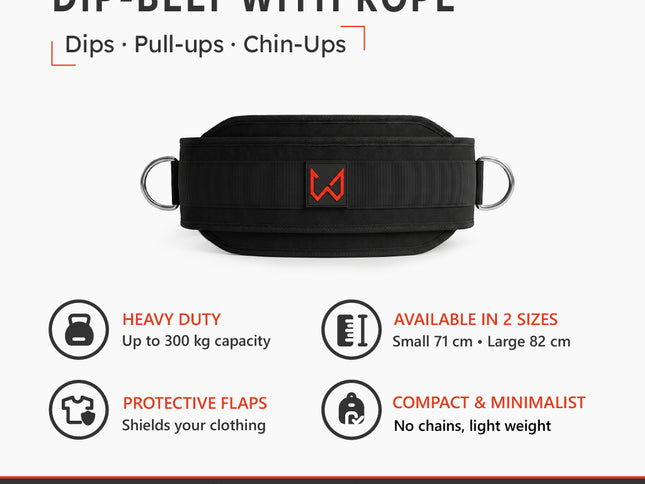 Dip Belt With Rope