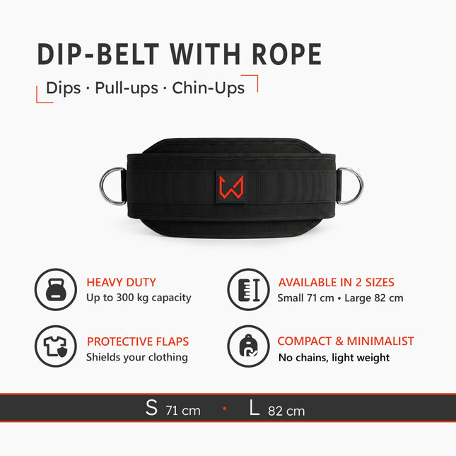Dip Belt With Rope