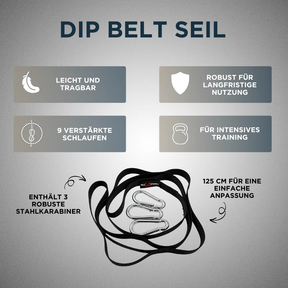 dip belt seil leicht verstellbar verstaerkte schlaufen