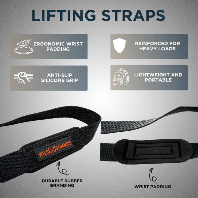 wild dynamics lifting straps features