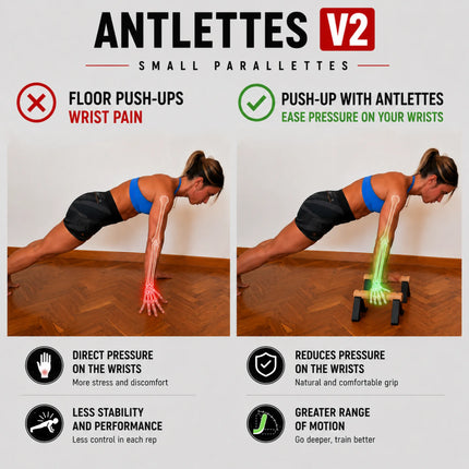 Wooden Parallettes for Calisthenics | Antlettes™ V2